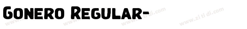 Gonero Regular字体转换
